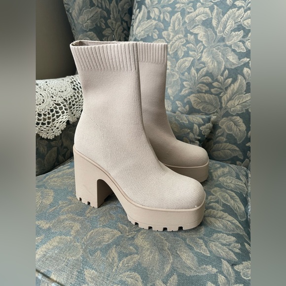 Call it Spring VEGAN NATHALI - Platform ankle boots - beige - Picture 3 of 5